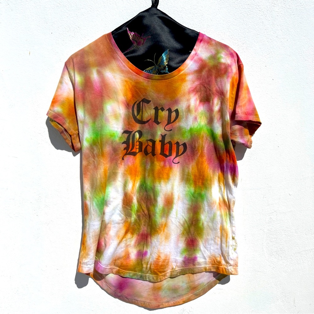 CRY BABY Tie-Dye Graphic T-Shirt